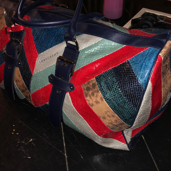 Longchamp Handbags - Kate Moss X Longchamp Patchwork Leather Duffel